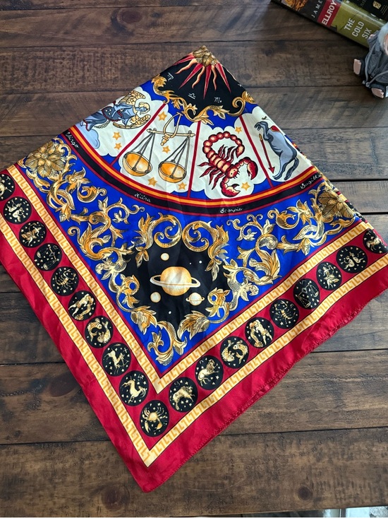 Avon Accessories - Avon ‘Sign of the Stars’ Vintage Scarf Astrological Zodiac Made in Italy